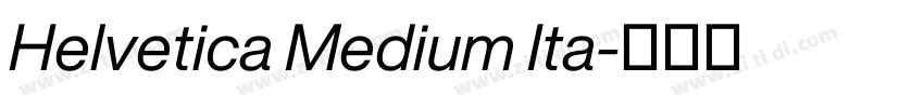 Helvetica Medium Ita字体转换